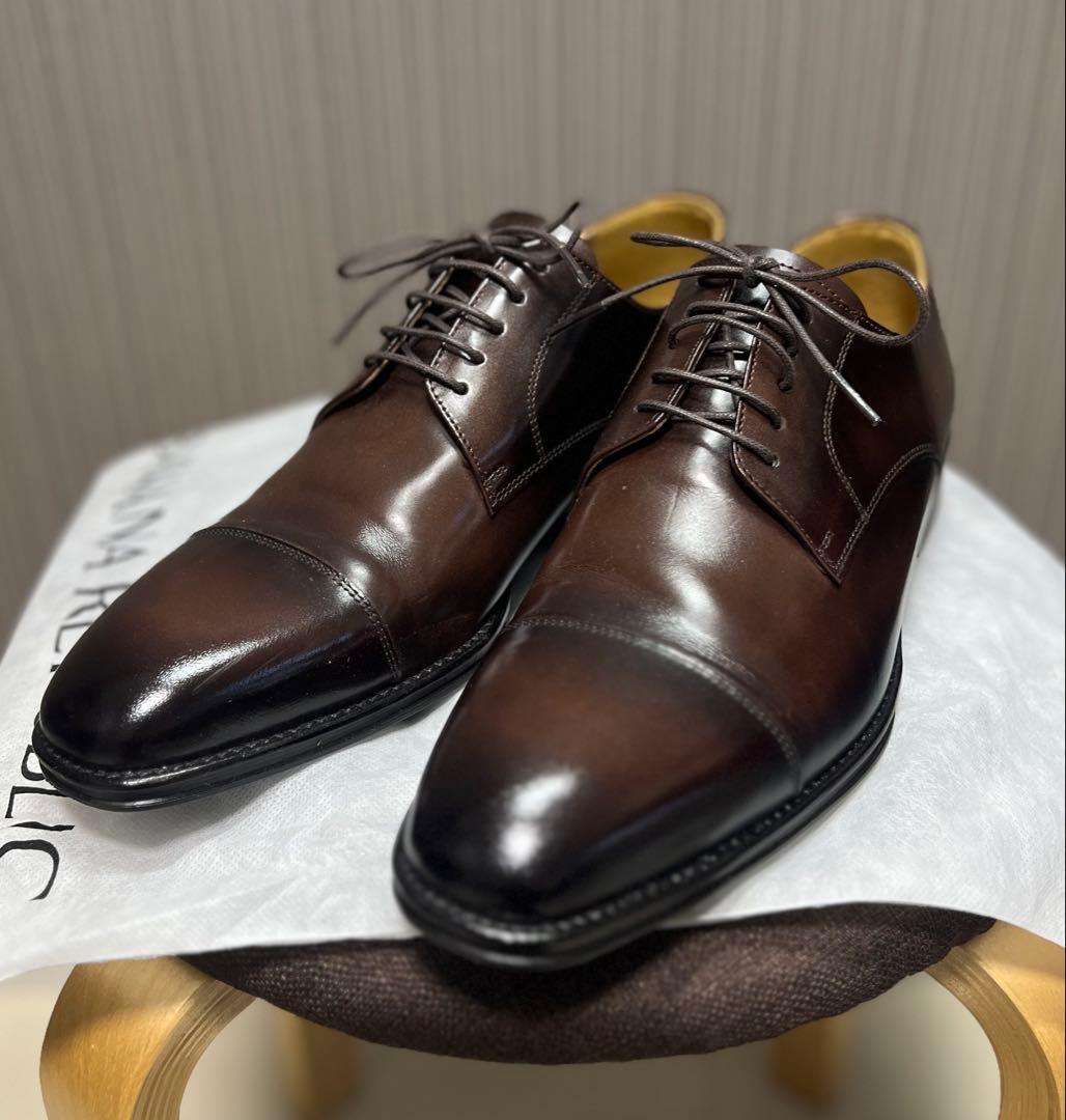 【美品】REAGAL/united arrows/ダークブラウン レザーシューズ