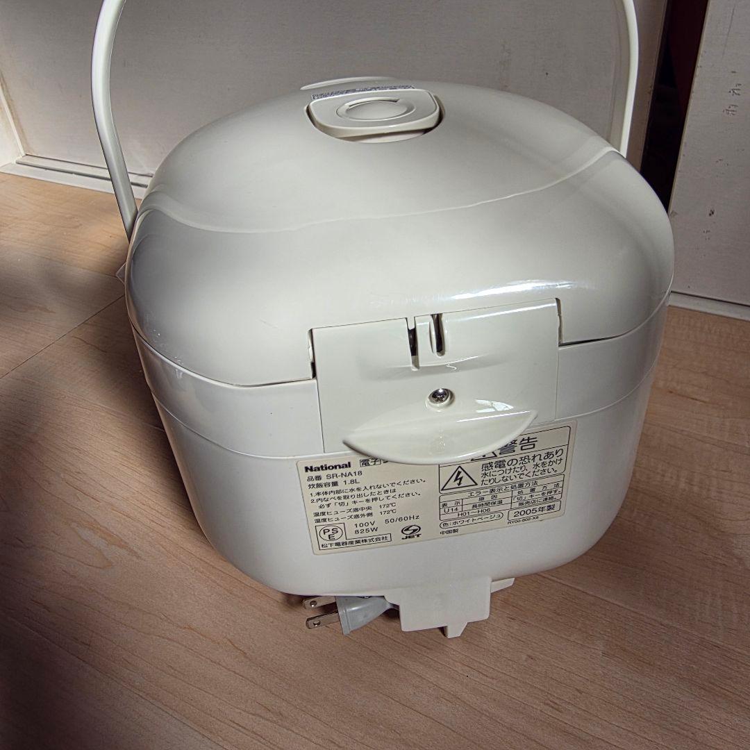 未使用品】 National SR-NA18-C 炊飯器