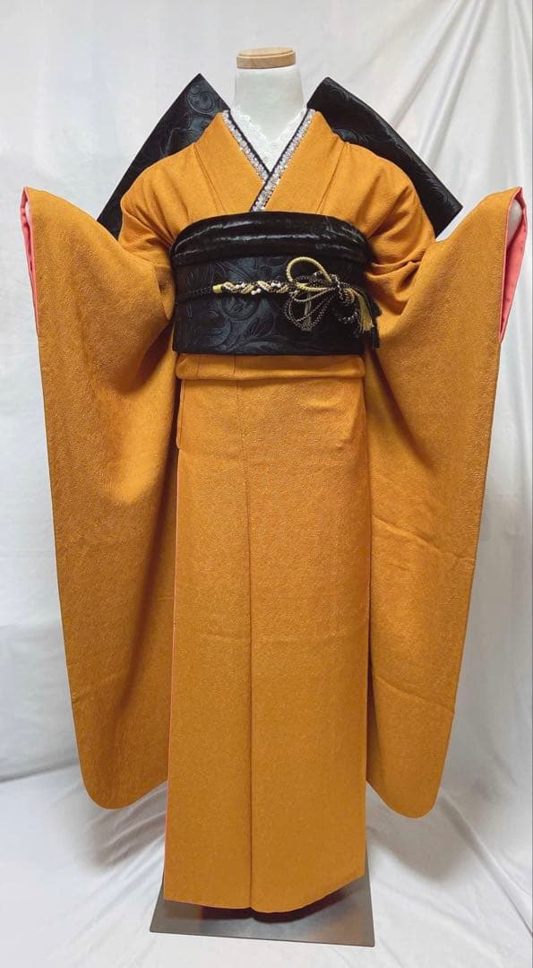 無地振袖 成人式 フルセット 正絹 振袖フルセット 振袖6点セット