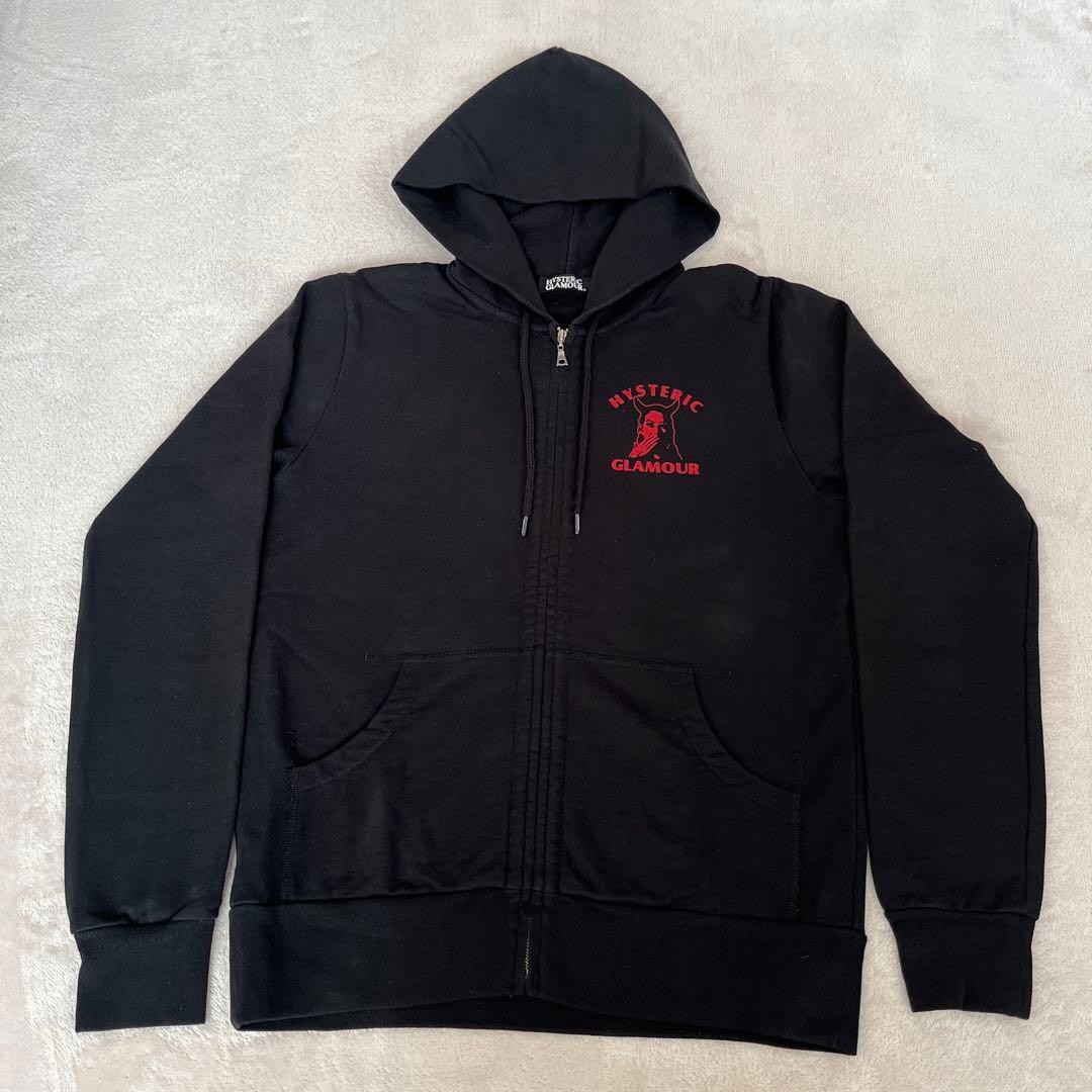 HYSTERIC GLAMOUR フード付きジップアップパーカー