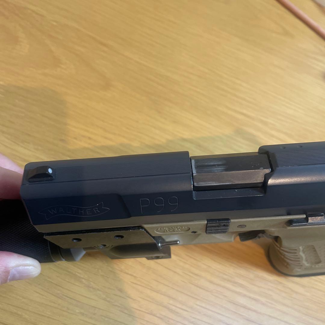 WALTER P99 ガスガン ライト付き