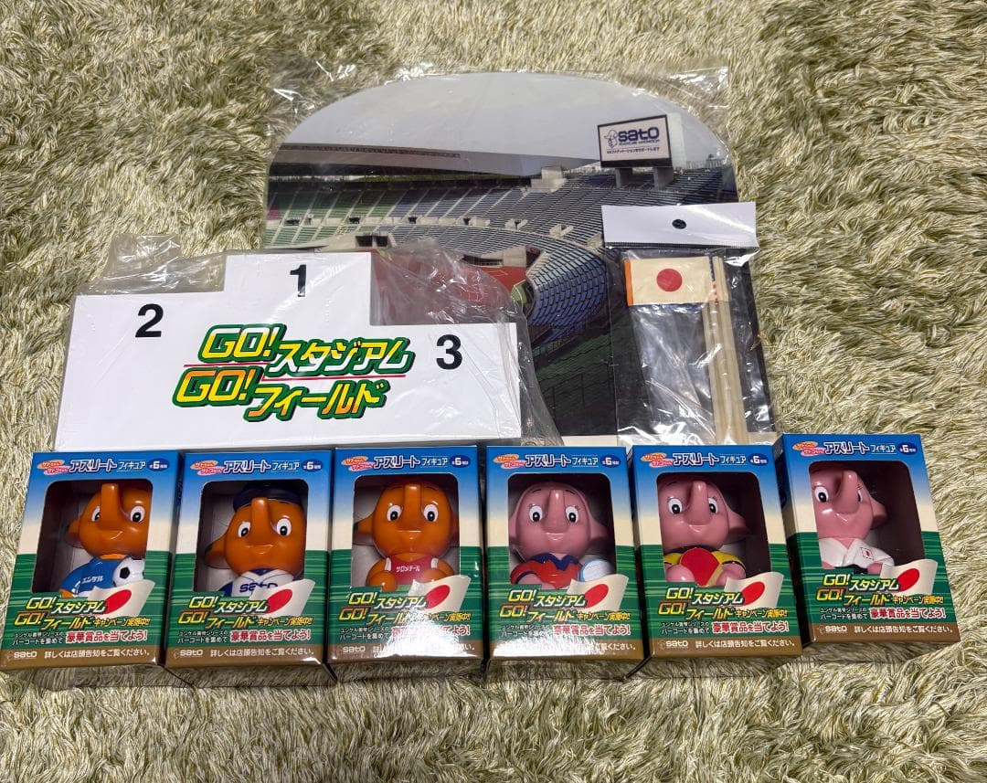 【非売品・全6種】サトちゃん サトコちゃんフィギュア スタジアムセット 2026年最新】サトちゃん スタジアムセットの人気アイテム - メルカリ