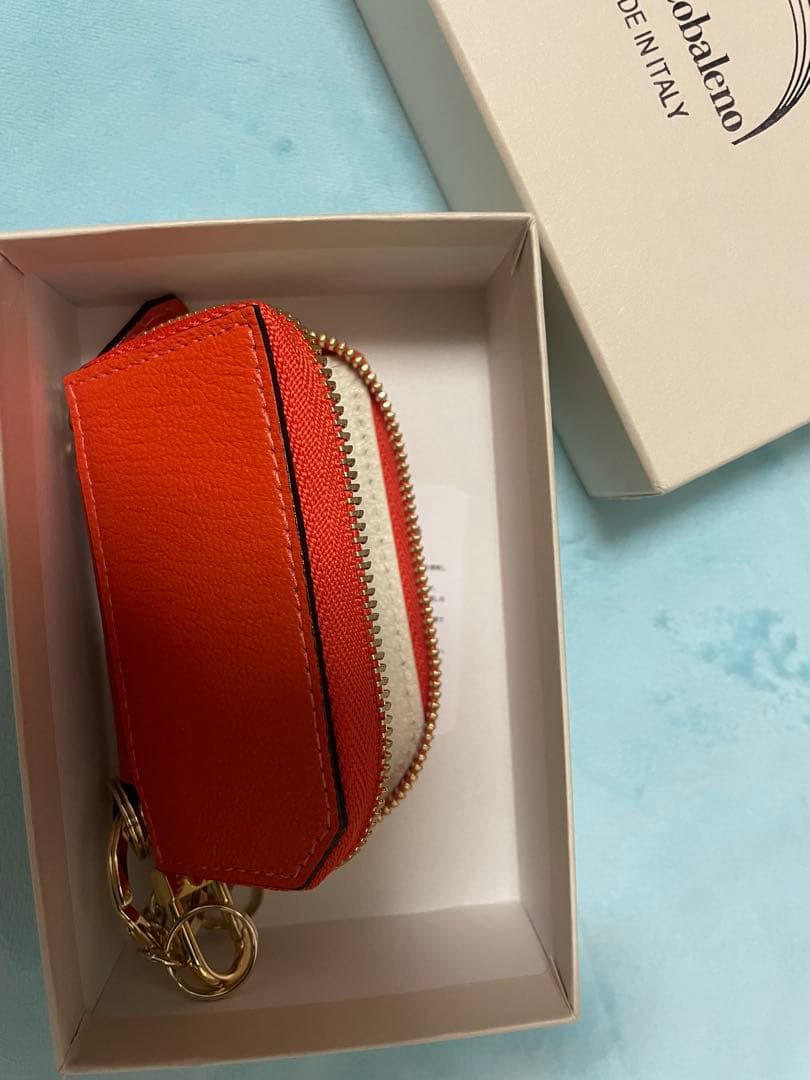 L’arcobaleno 新品 スマートキーケース ORANGE* BEIGE