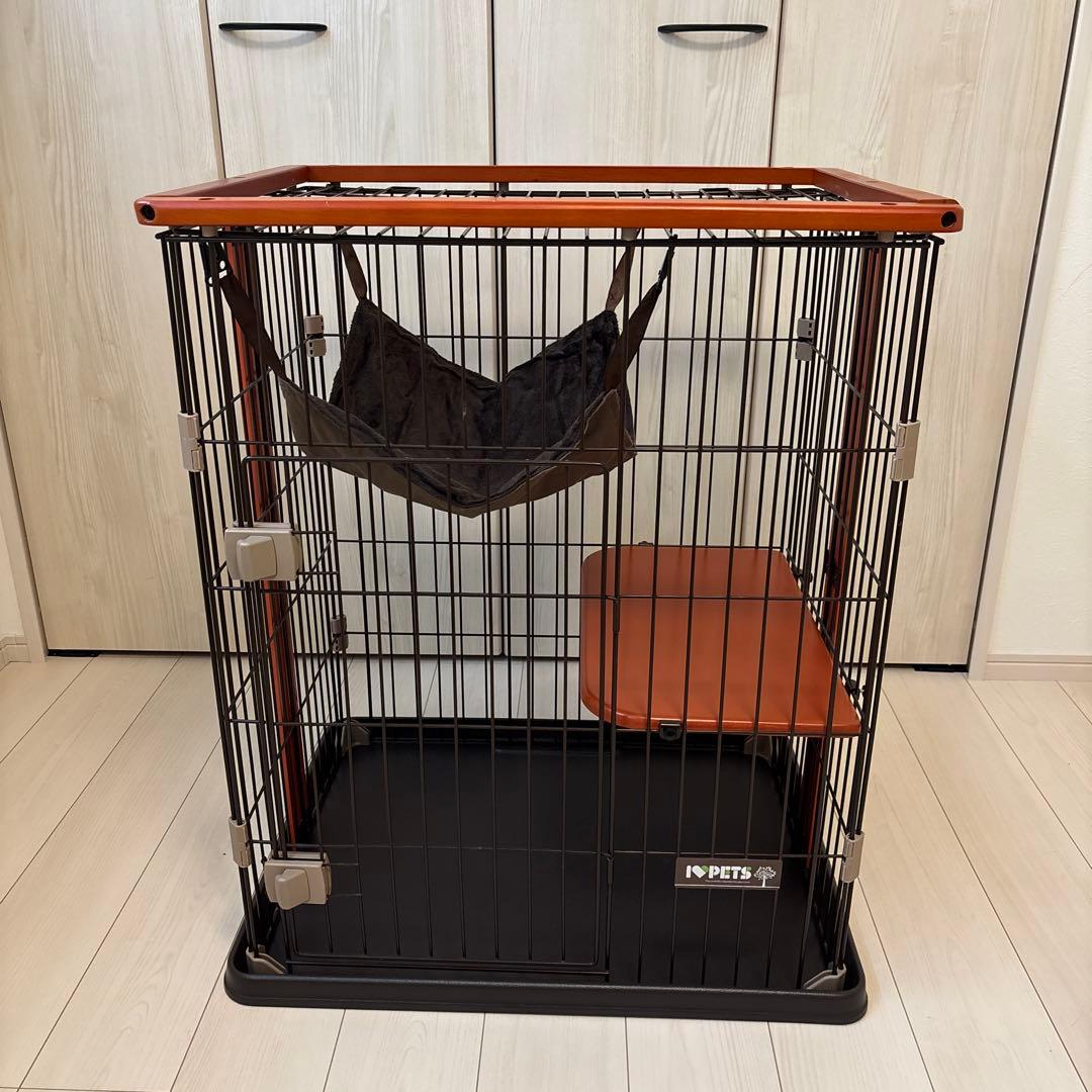 INPET Cat Mini キャットケージ ハンモック付き ブラウン｜INPET Cat