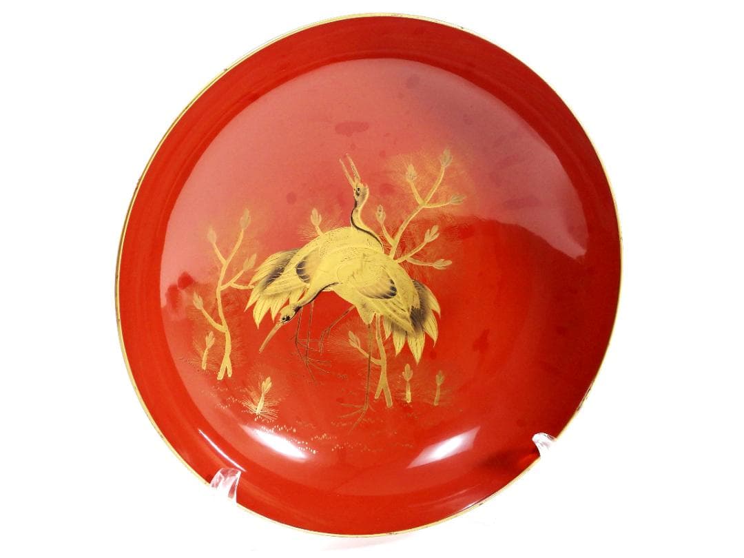 明治　朱塗　金蒔絵　漆器　木製　七ツ組　雅な雰囲気漂う盃 7点セット