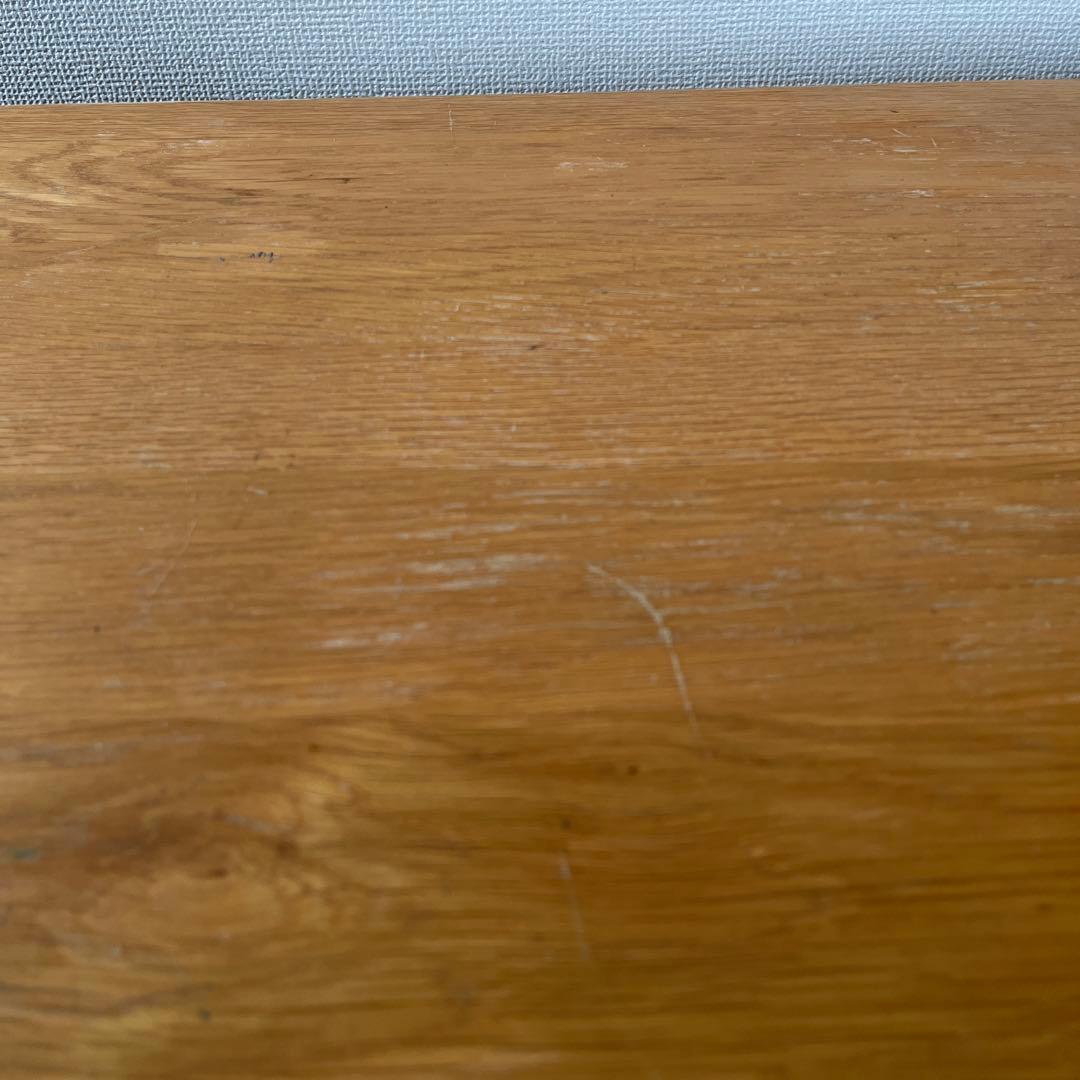 無印　無垢材ダイニングテーブルオーク材　140×80高さ72cm表面ウレタン塗装