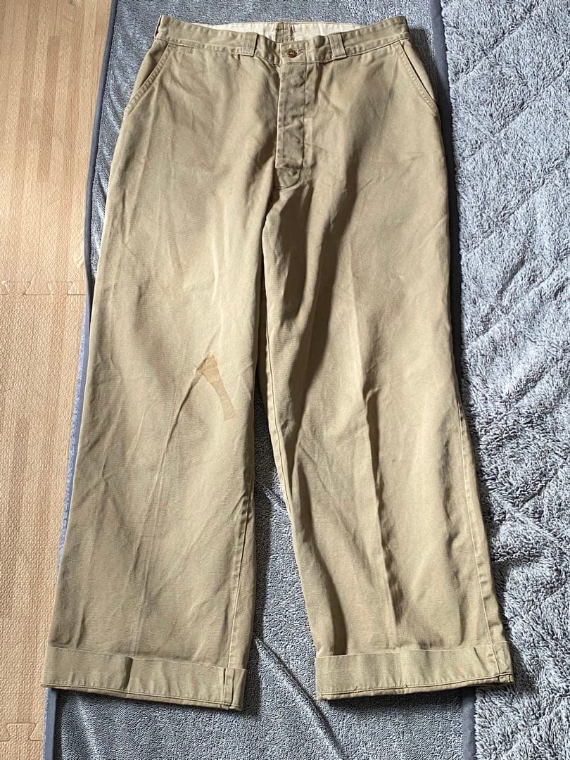 50s 34 【実物】us army チノパン 50s US ARMY チノパン