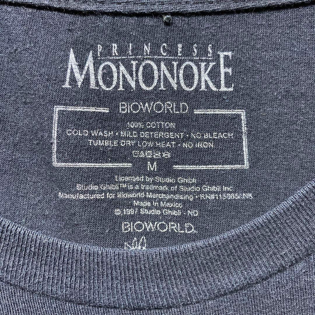 もののけ姫 ジブリ 映画 ハウル Tシャツ ブラック リペア有り