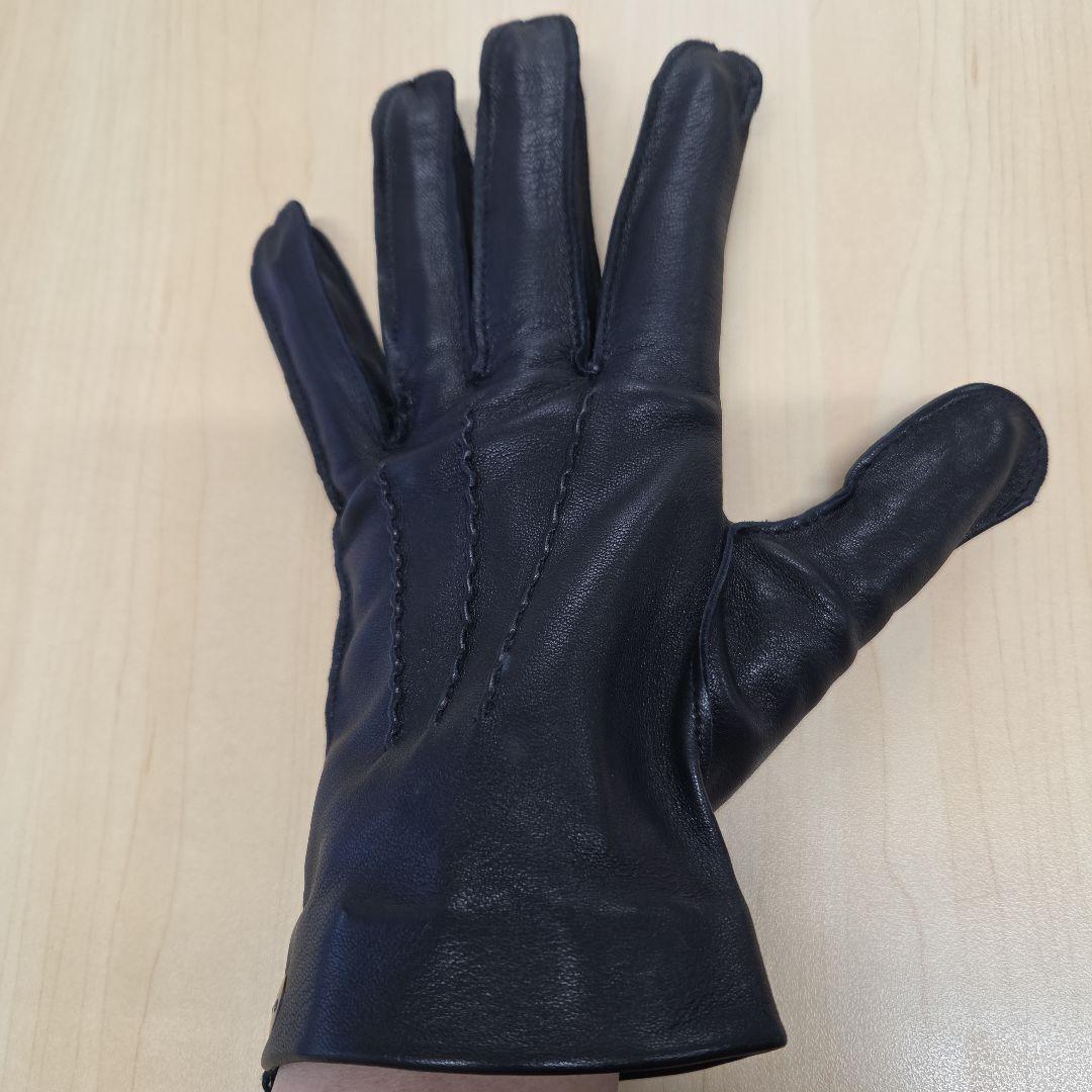 dunhill/ALFREDDUNHILL ダンヒル レザー 手袋 黒 Mサイズ