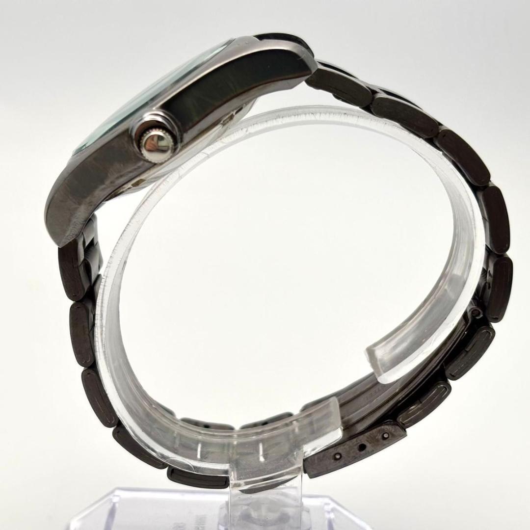 稼働 オリエント 腕時計 自動巻き AT PF0E-D0 3針 デイト シルバー