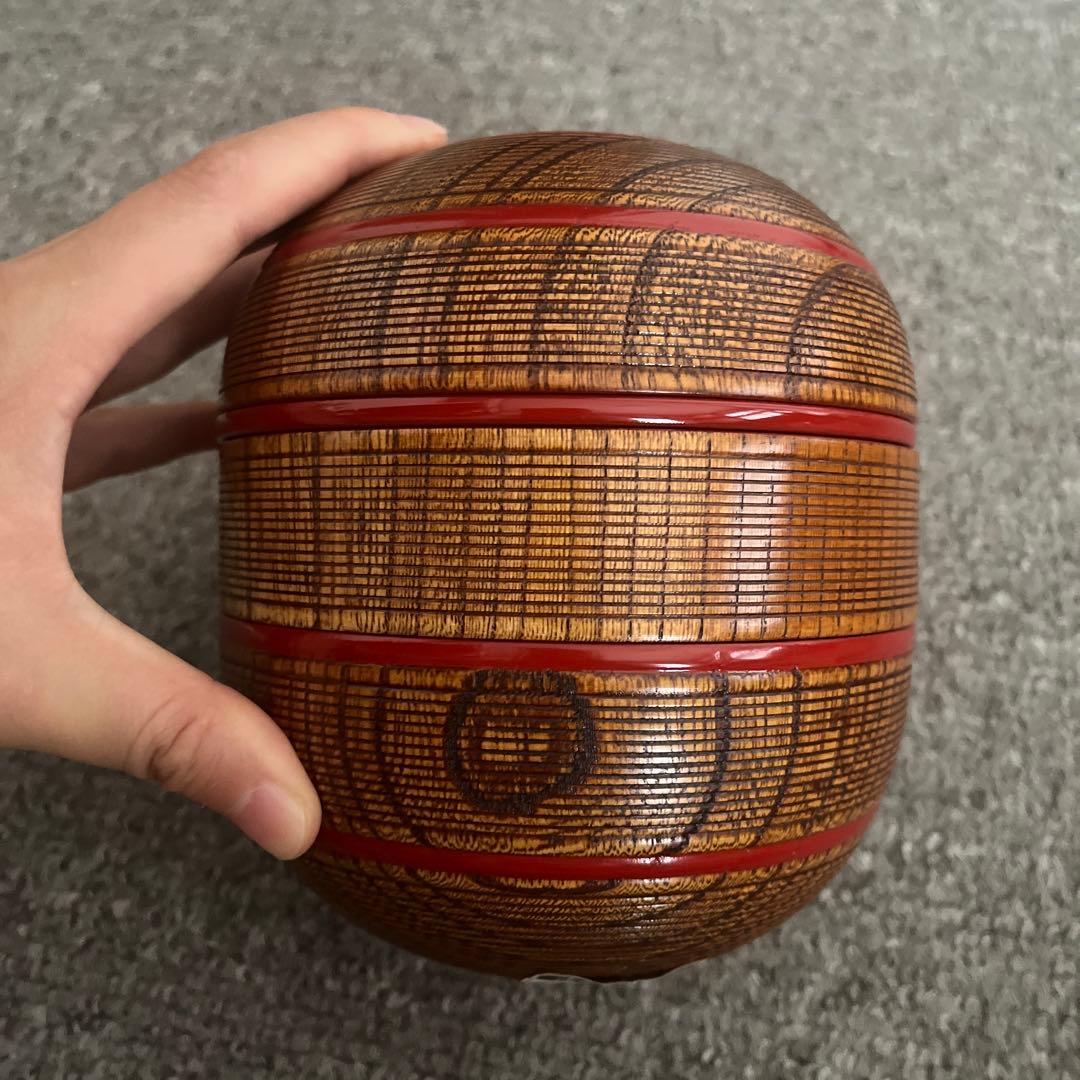 新品 漆器のアソベ懐石道具 極上千筋内朱3客揃 美しい信玄