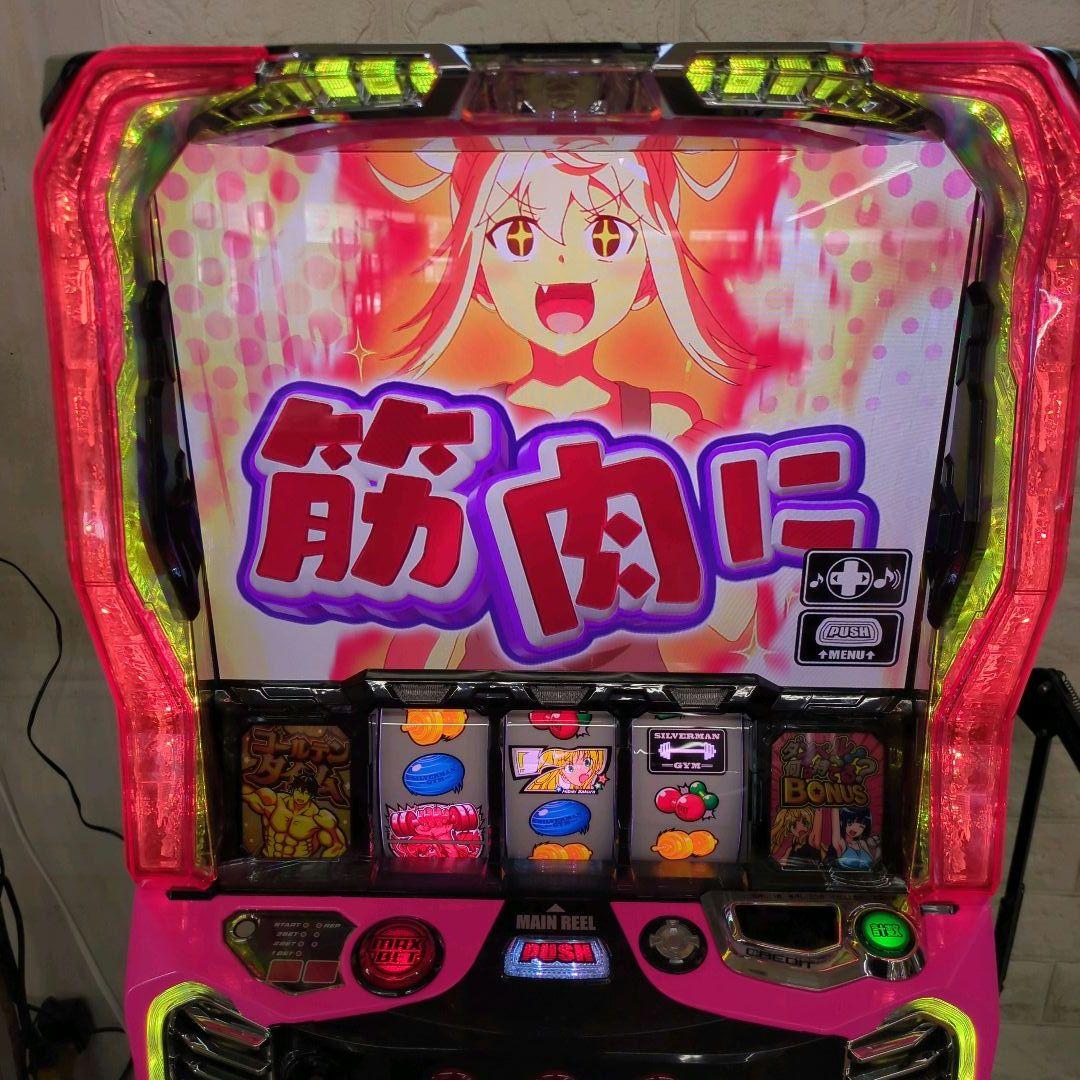 パチスロ実機 スマスロダンベル何キロ持てる? 簡易ユニット付 送料無料