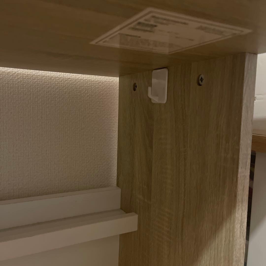 LOWYA(ロウヤ) パソコンデスクL字型　幅100cm オーク/ホワイト