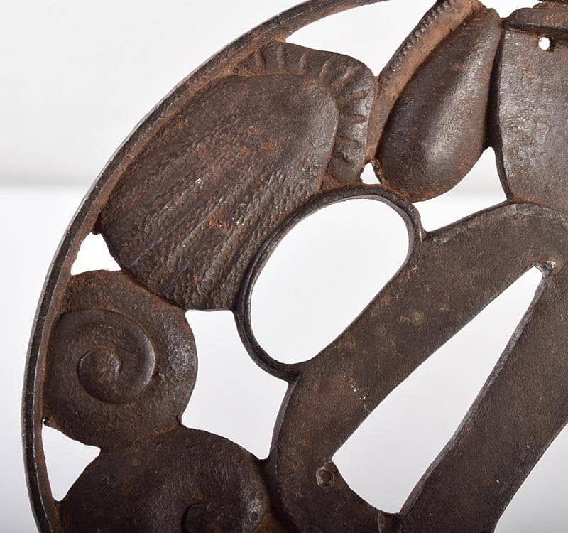 武具　刀装具　古鉄　鍔　V　R4876