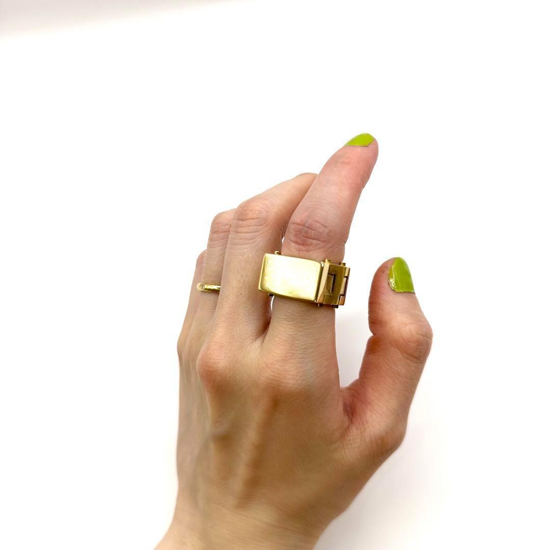 【新品未使用】BOTTEGA VENETA リング　指輪　ゴールド