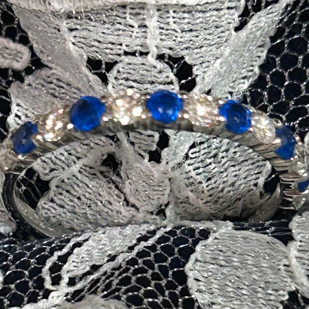 リン　アウイナイト　ホワイトトパーズ　K18 ホワイトゴールド　リング指輪