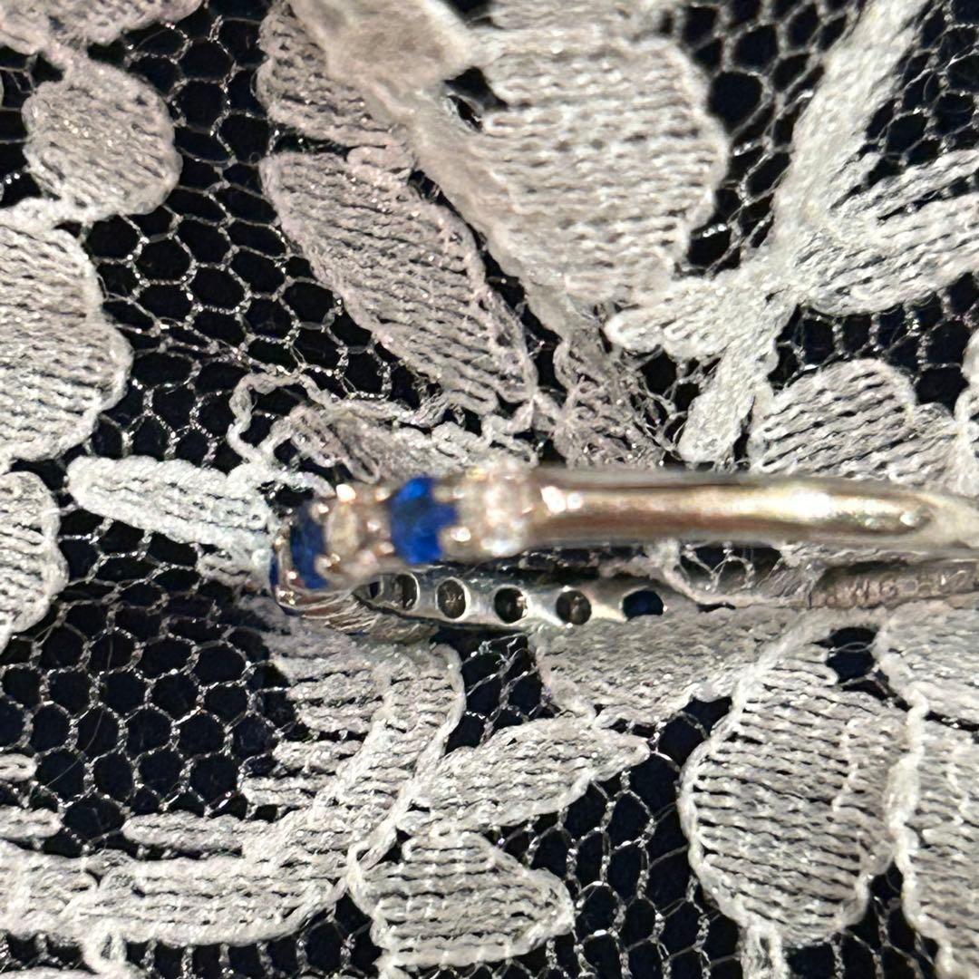 リン　アウイナイト　ホワイトトパーズ　K18 ホワイトゴールド　リング指輪