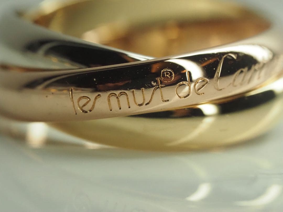 Cartier　カルティエ　トリニティリング 750YG/WG/PG 52号