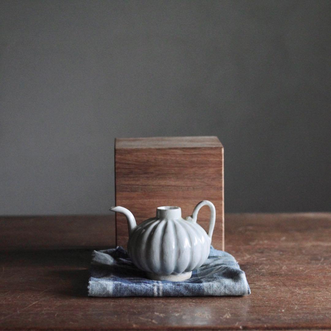 菓子器 煮色 木の葉 秀夆堂造 紙箱入