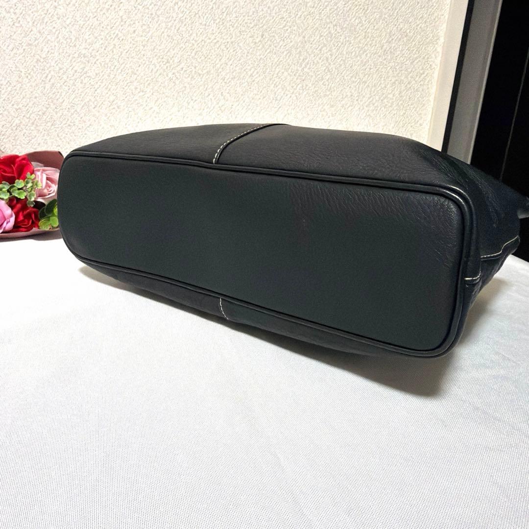 美品　BURBERRY バーバリー　ノバチェック柄　シボ革　トート　ハンドバッグ