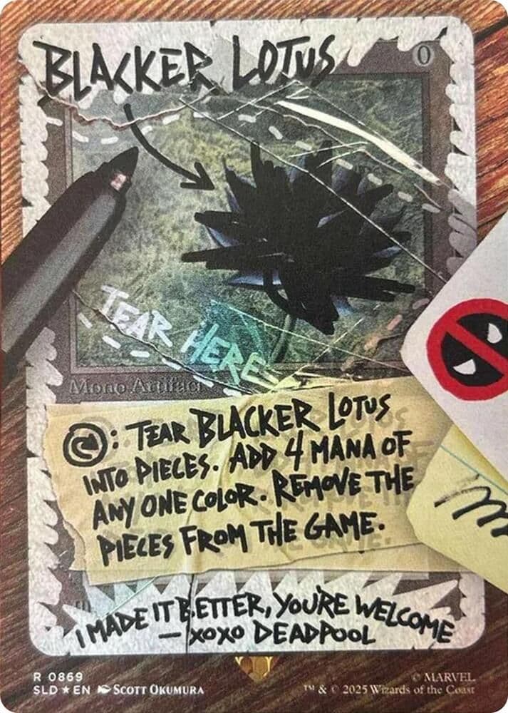 MTG Blacker Lotus foil　シークレットレイヤー MTG Blacker Lotus foil シークレットレイヤー 英)【Foil】Blacker