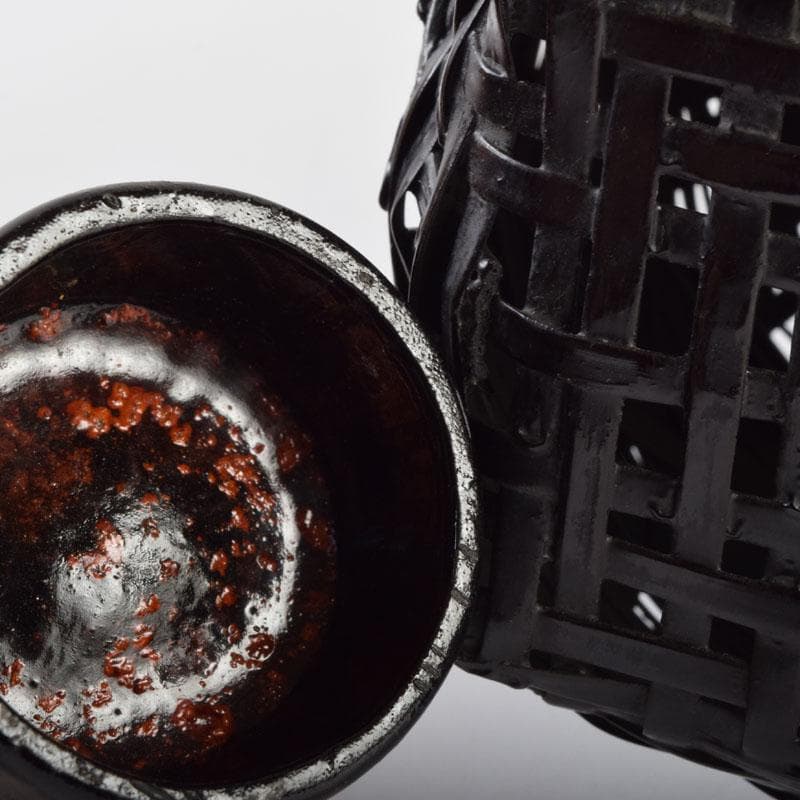 茶道具 篭師 和田麟之作 小猿花入 共箱 C 9123 - メルカリ