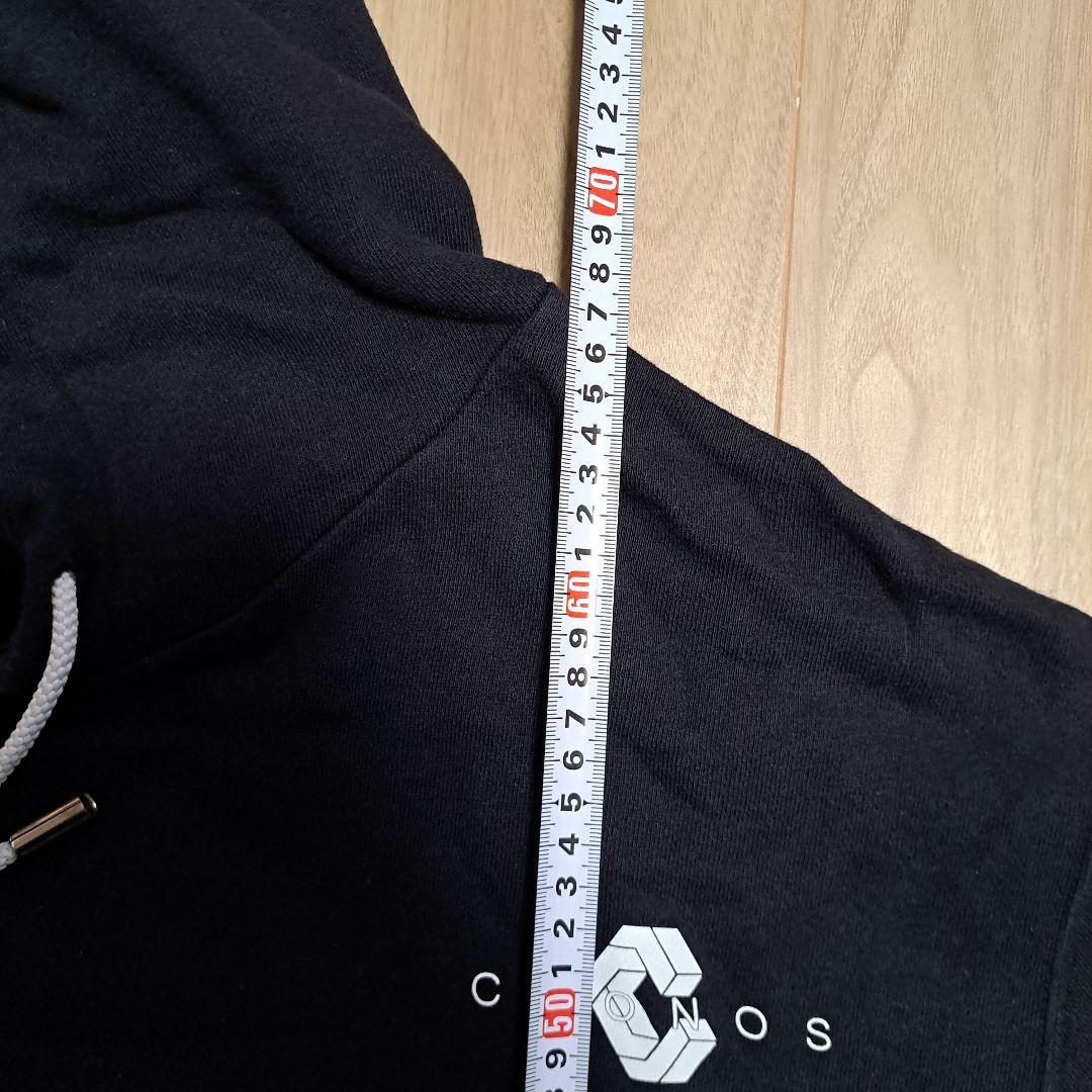 クロノスCRONOSフード付きパーカー ブラックスウェット