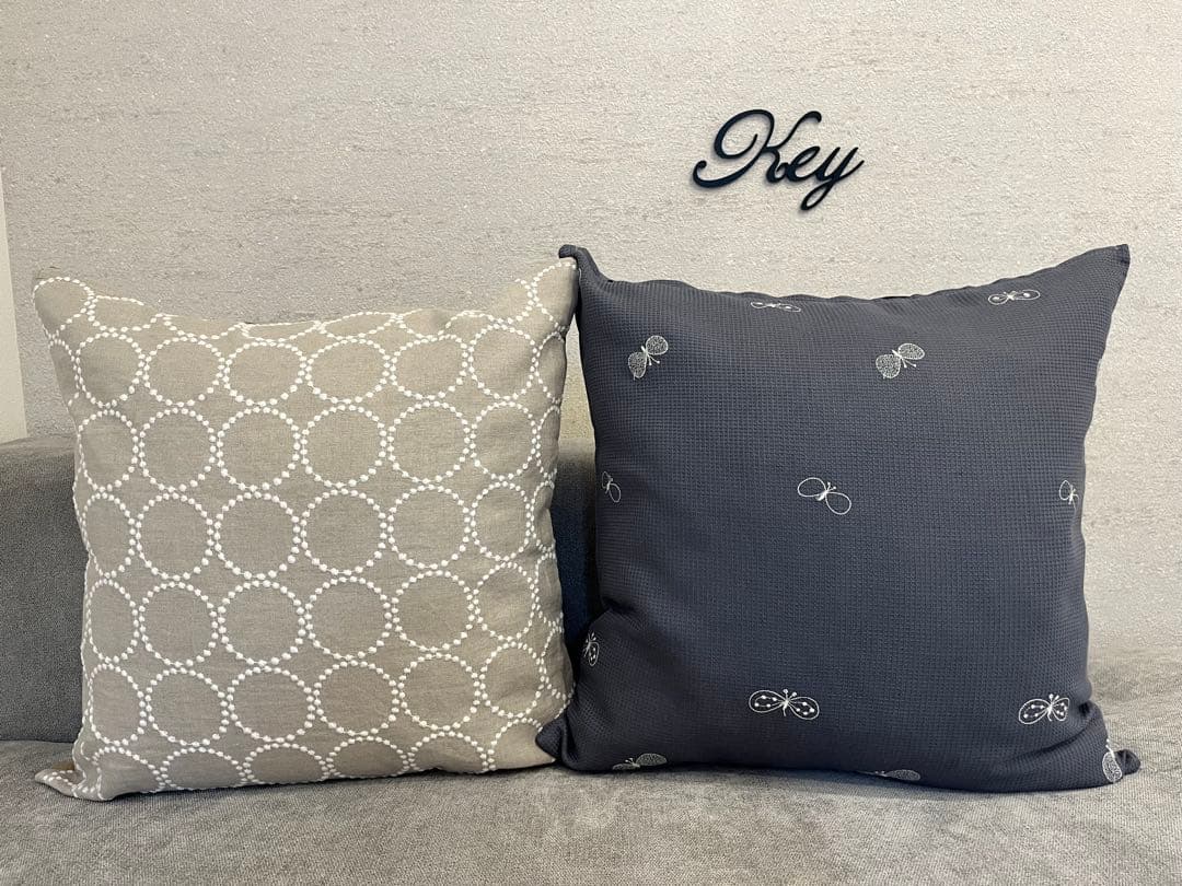 ミナペルホネン　ハンドメイドクッションカバー★タンバリン ベージュxホワイト