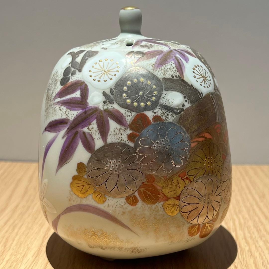 清水焼 平安瑞光窯 土谷稔 四君子 香炉