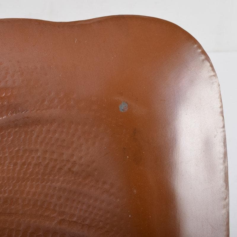 高岡銅器 西村義光作 鋳銅 葉形 盆 共箱 V 8542