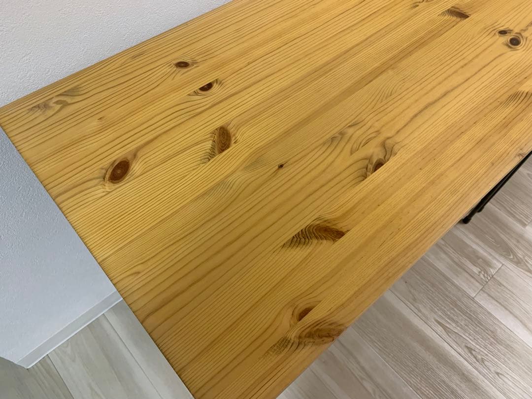 ナチュラルウッド ダイニングテーブル 2個セット(折りたたみ可)