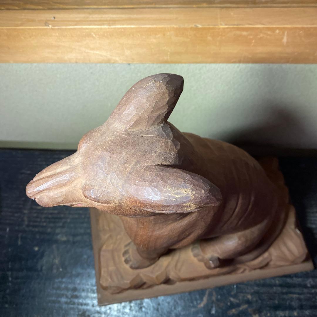 仏師 立川金禄作 木彫狛犬一対セット - メルカリ