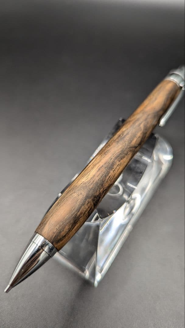 127 ペン工房翌檜 黒柿 孔雀杢 木軸シャーペン 木軸ボールペン - メルカリ