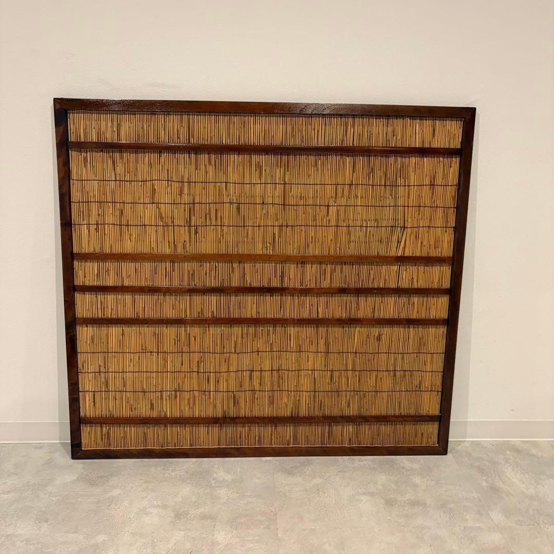 簾戸のこと 古い建具 ガラス戸 1枚 簾戸 すど 葦戸よしど 夏障子 御簾