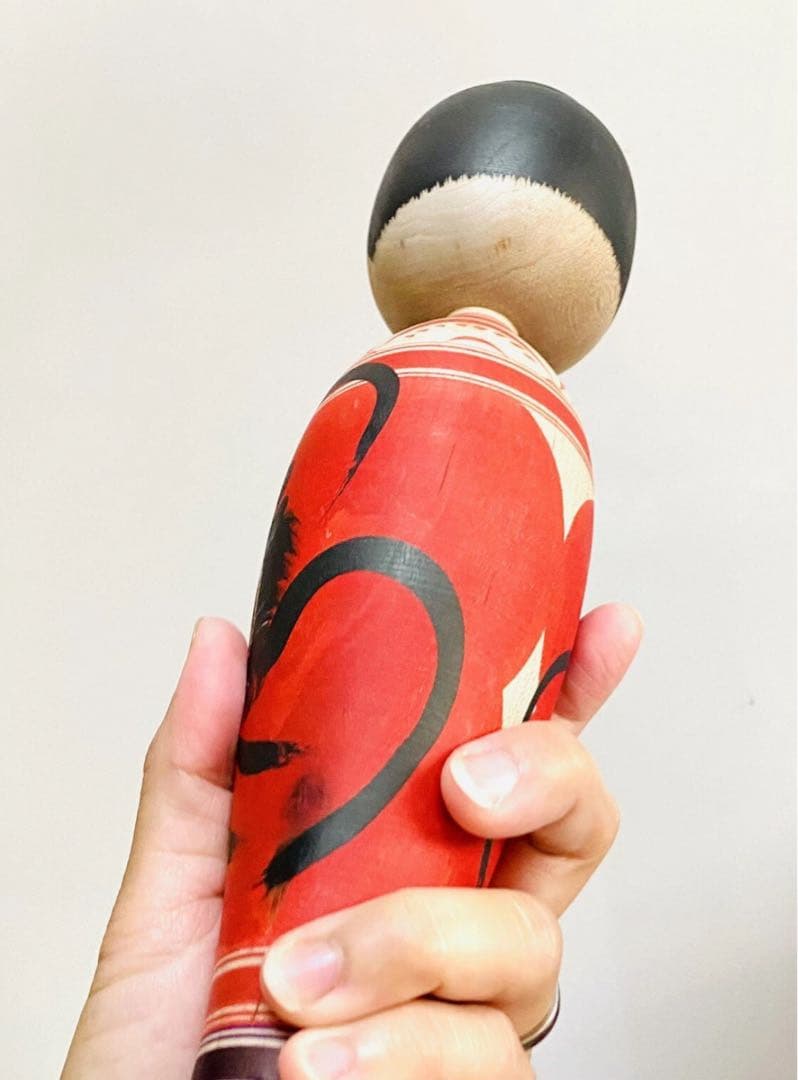 中古 こけし 人形 木製 日本 伝統 笹森淳一 Q コレクション