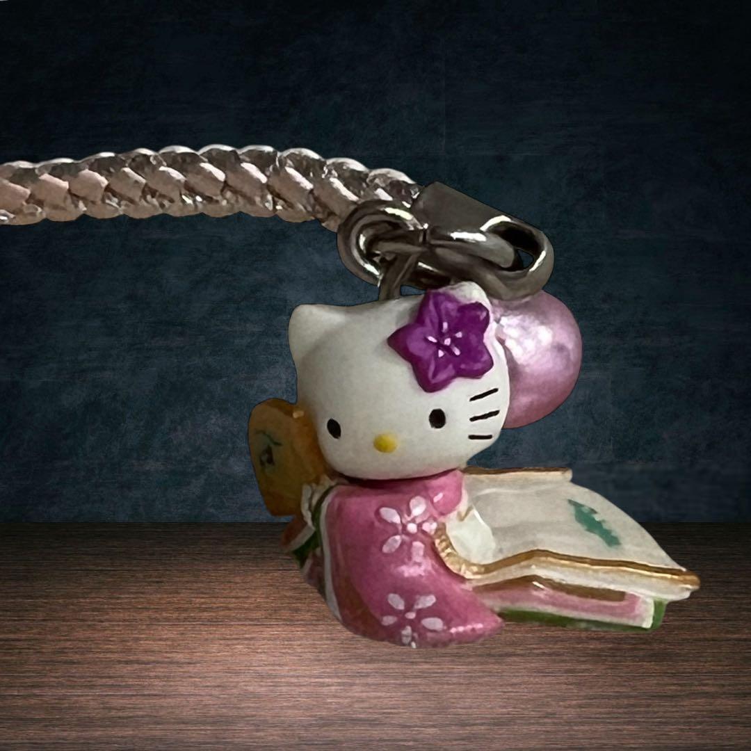 ハローキティ ご当地キティ ストラップ 根付け 着物 十二単 京都限定