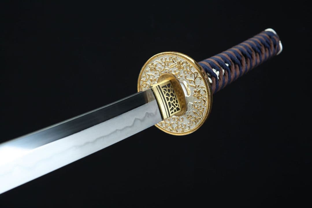 1056-武具 刀装具 日本刀　模造刀 居合刀 武士道 武蔵 鑑賞用 手鍛造打