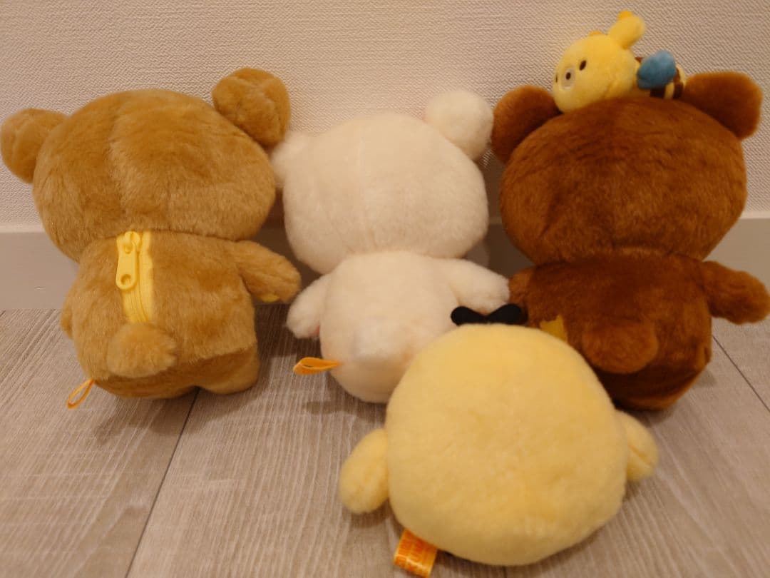 リラックマTowerRecordsコラボブルブルするぬいぐるみ4体セット