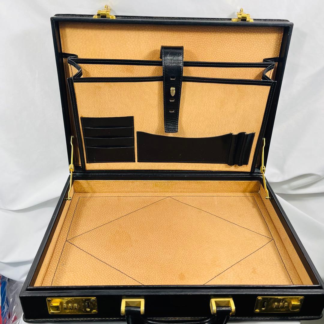 Bally バリー　レザー アタッシュケース　ヴィンテージ　ブラック