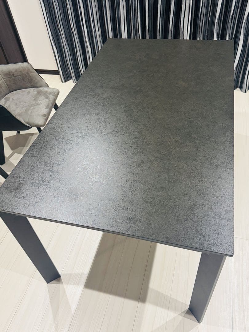 【KIRA】セラミック ダイニングテーブル (幅180cm)グレー