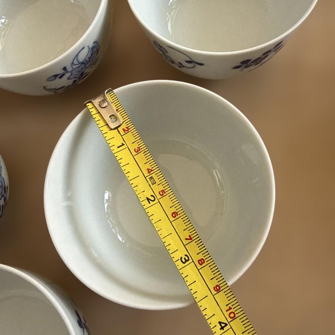 平安　喜泉造　七草模様　鉢　小鉢　中附　白泉　陶工白泉