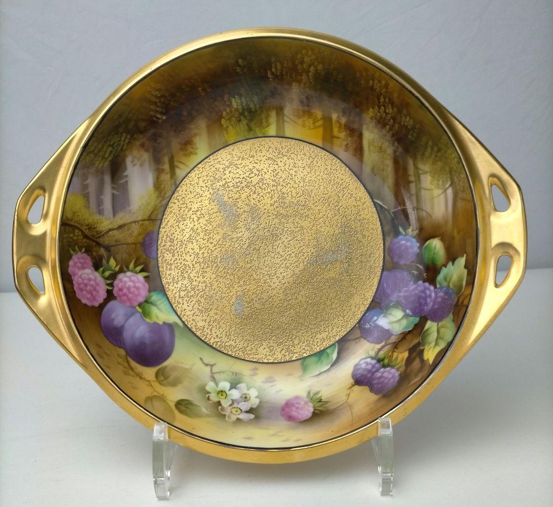 オールドノリタケアンティークケーキプレートお皿金彩