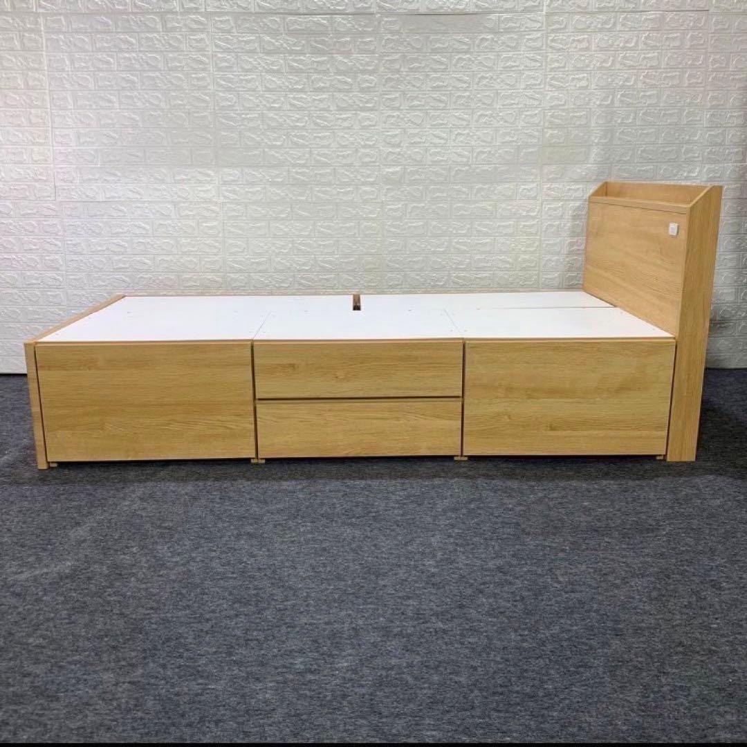 ニトリ ベッドフレーム ジオチェスト 収納 シングル 格安 お買い得 d4078