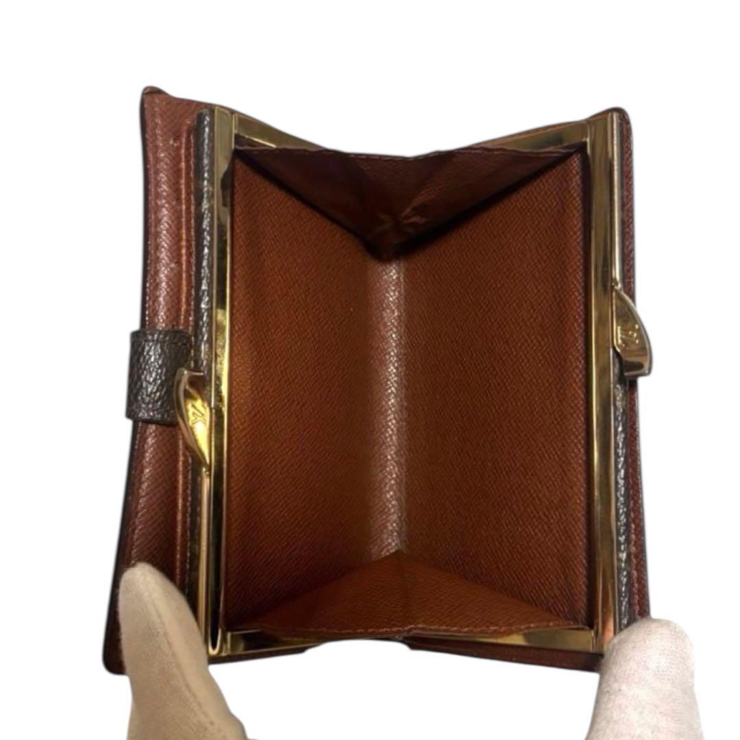 ルイヴィトン　折り財布　ポルトフォイユビエヴィエノワ　モノグラム　がま口　PVC