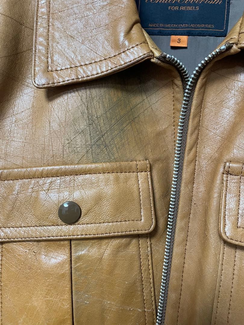 Undercorverism スクラッチ加工シングルライダース