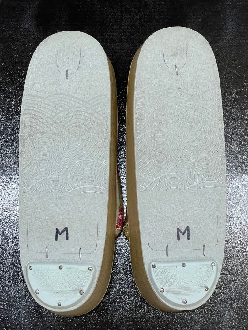 花柄 和装用バッグと草履セット　礼装　振袖　成人式　Mサイズ　厚底