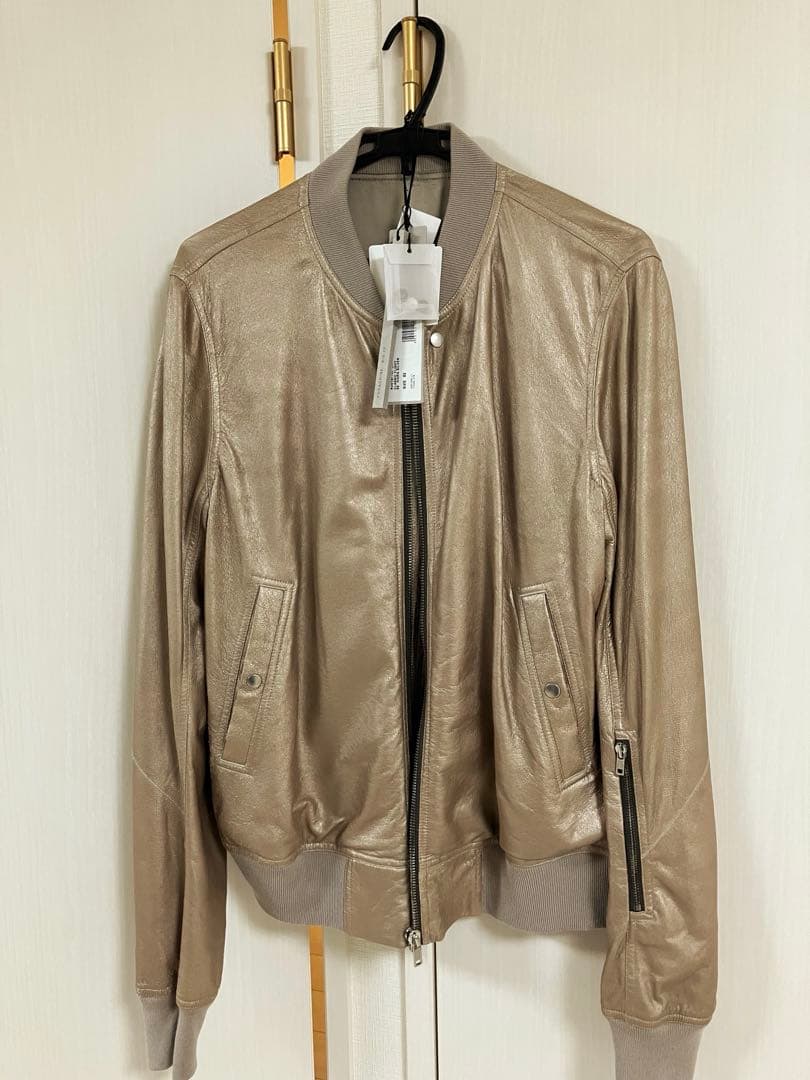 【新品】希少22SS Rick Owens CLASSIC FLIGHT レザー RICK OWENS | CLASSIC FLIGHT JACKET BLACK WAXY LAMB LEATHER (RICK