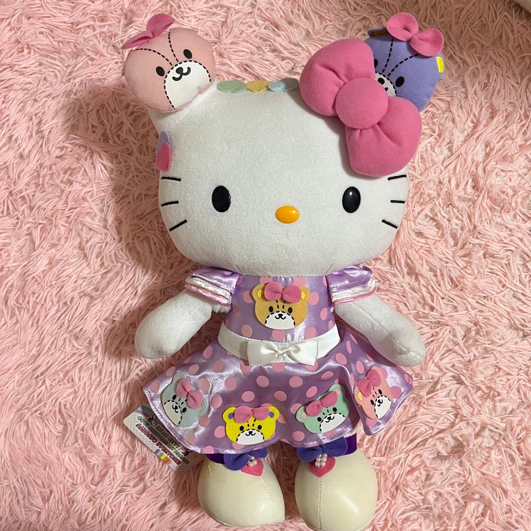ハローキティ 40周年記念パレードアリガトウエブリィワン ぬいぐるみ 3点セット