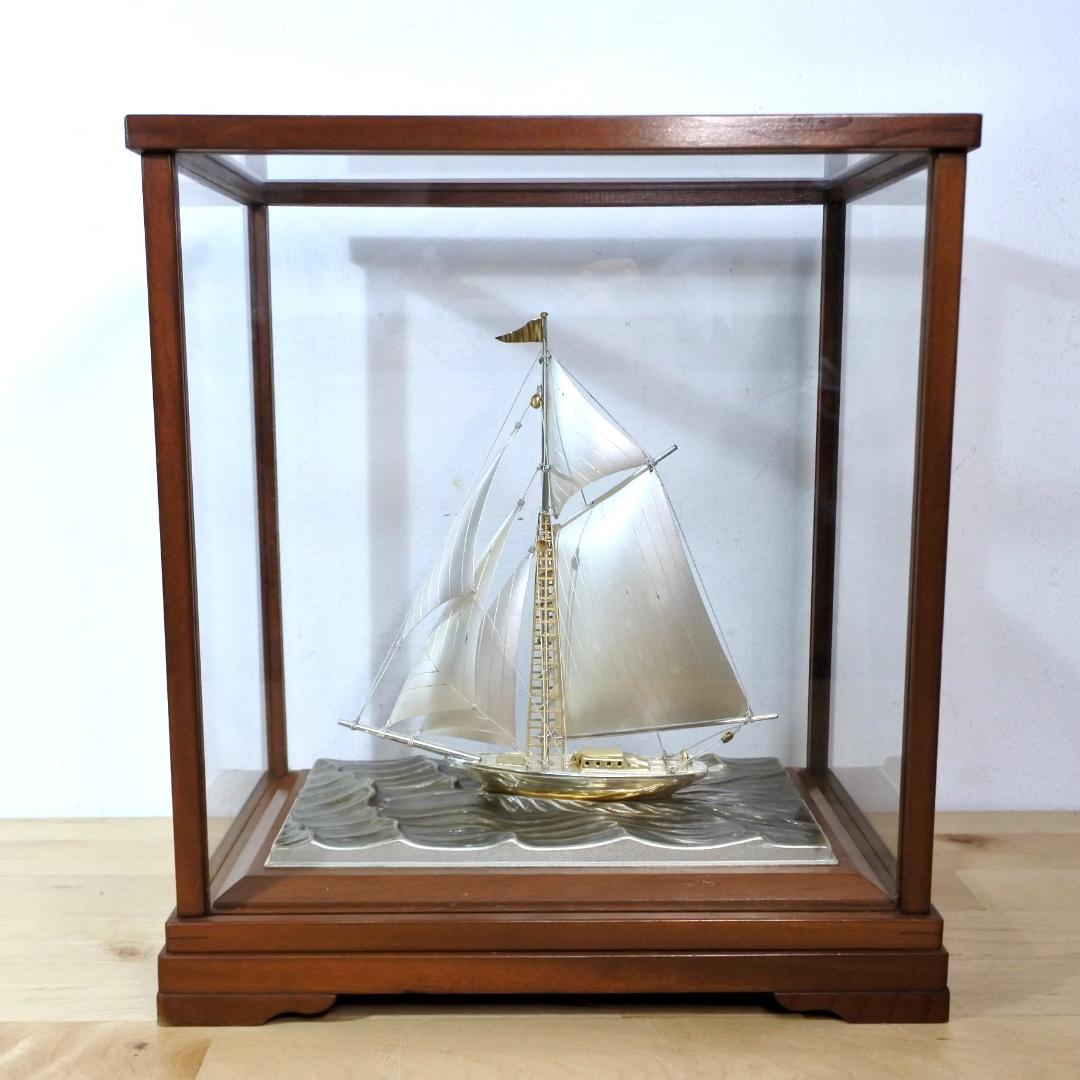 SILVER 985 TAKEHIKO 武比古 銀製 ヨット 船 インテリア置物