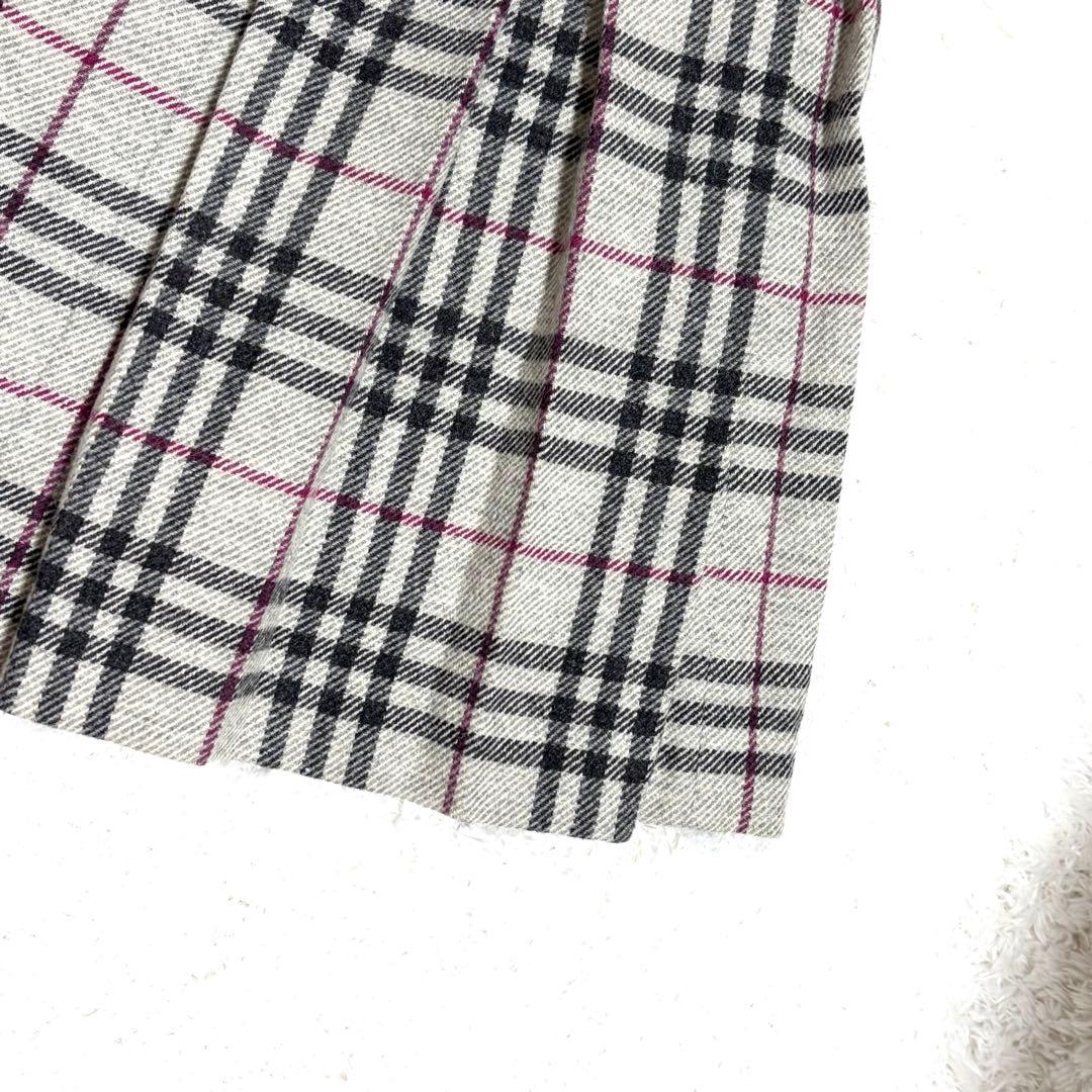 ✨美品✨ バーバリーロンドン プリーツスカート ノバチェック メガチェック 38